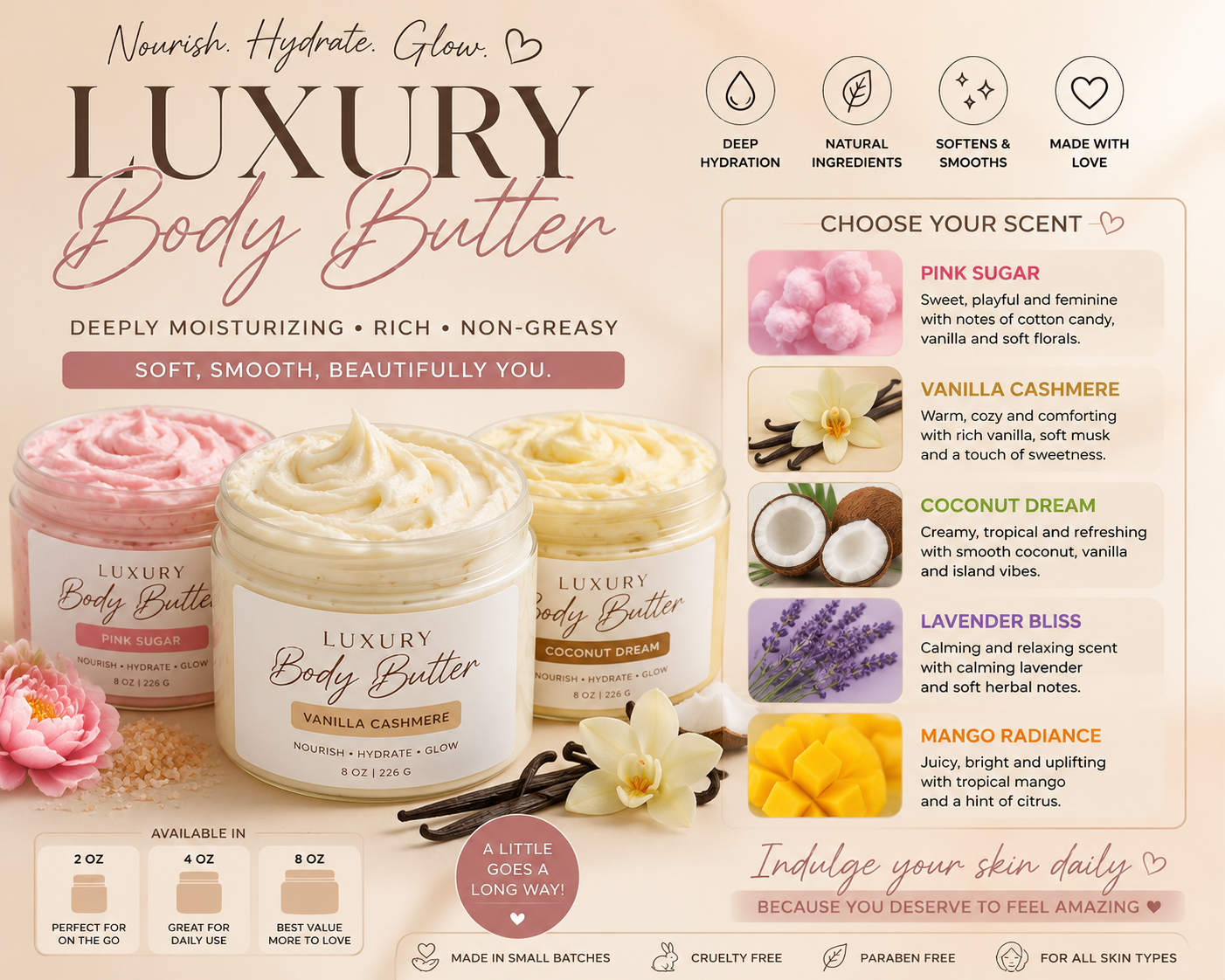 ✨ Luxury Whipped Body Butter Description